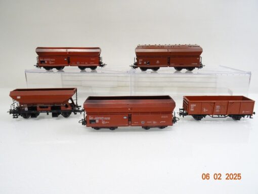 Märklin H0 Selbstentladewagen 4 Stk. u. offener Güterwagen der DB PR5785 o. – Bild 8