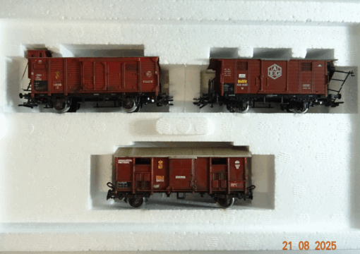 Märklin H0 Wagen-Set gedeckter Güterwagen Baden 3 tlg. in EVP PR9682 – Bild 3