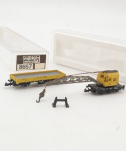 Märklin Mini-Club Z 8657 Kranwagen mit Schutzwagen der DB in OVP RR5236