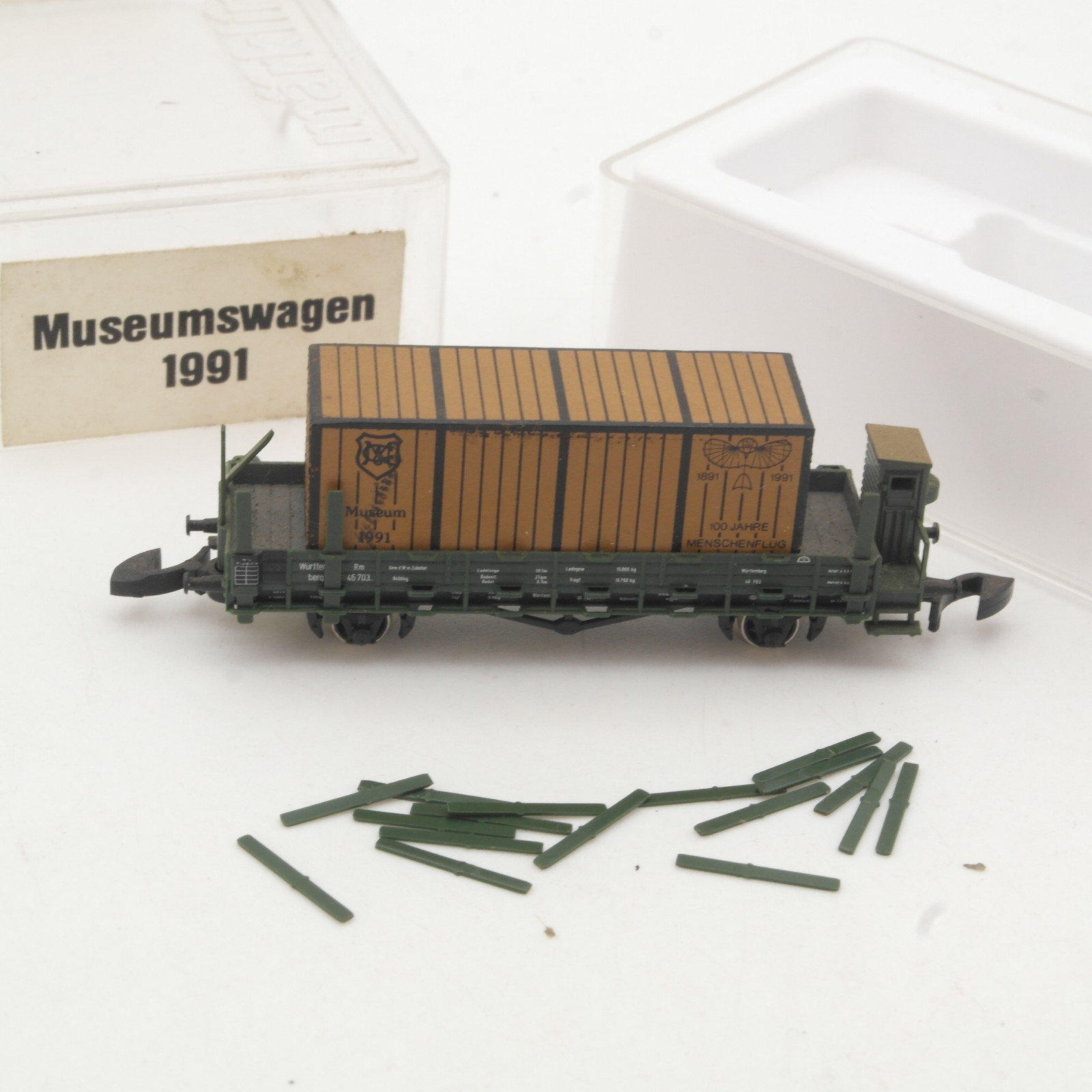 Märklin Mini-Club Z Behältertragwagen Museumswagen 1991 in OVP RR5293 – Bild 3