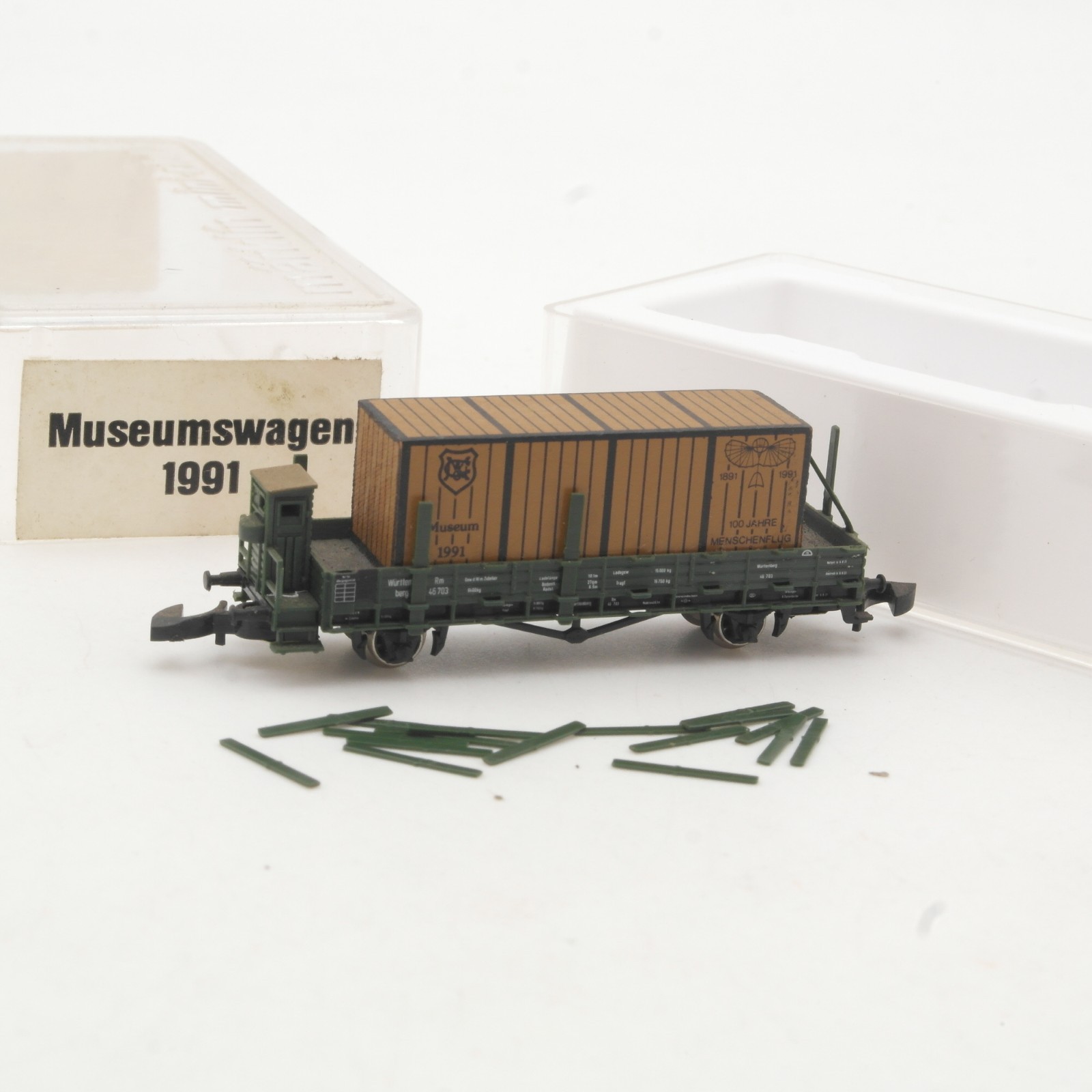 Märklin Mini-Club Z Behältertragwagen Museumswagen 1991 in OVP RR5293