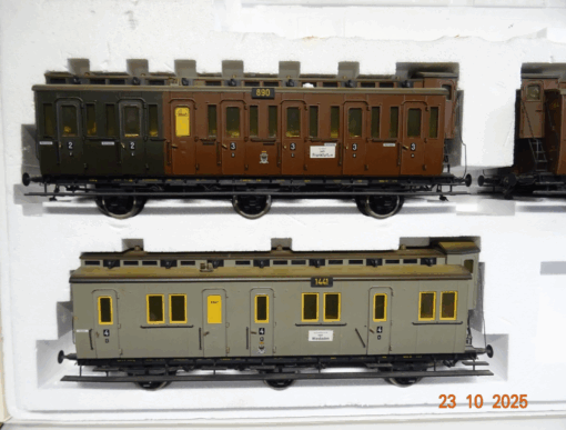 Märklin Spur 1 5502 Wagen-Set 3tlg. der K.P.E.V. in OVP JL3818 – Bild 3
