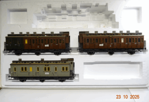Märklin Spur 1 5502 Wagen-Set 3tlg. der K.P.E.V. in OVP JL3818