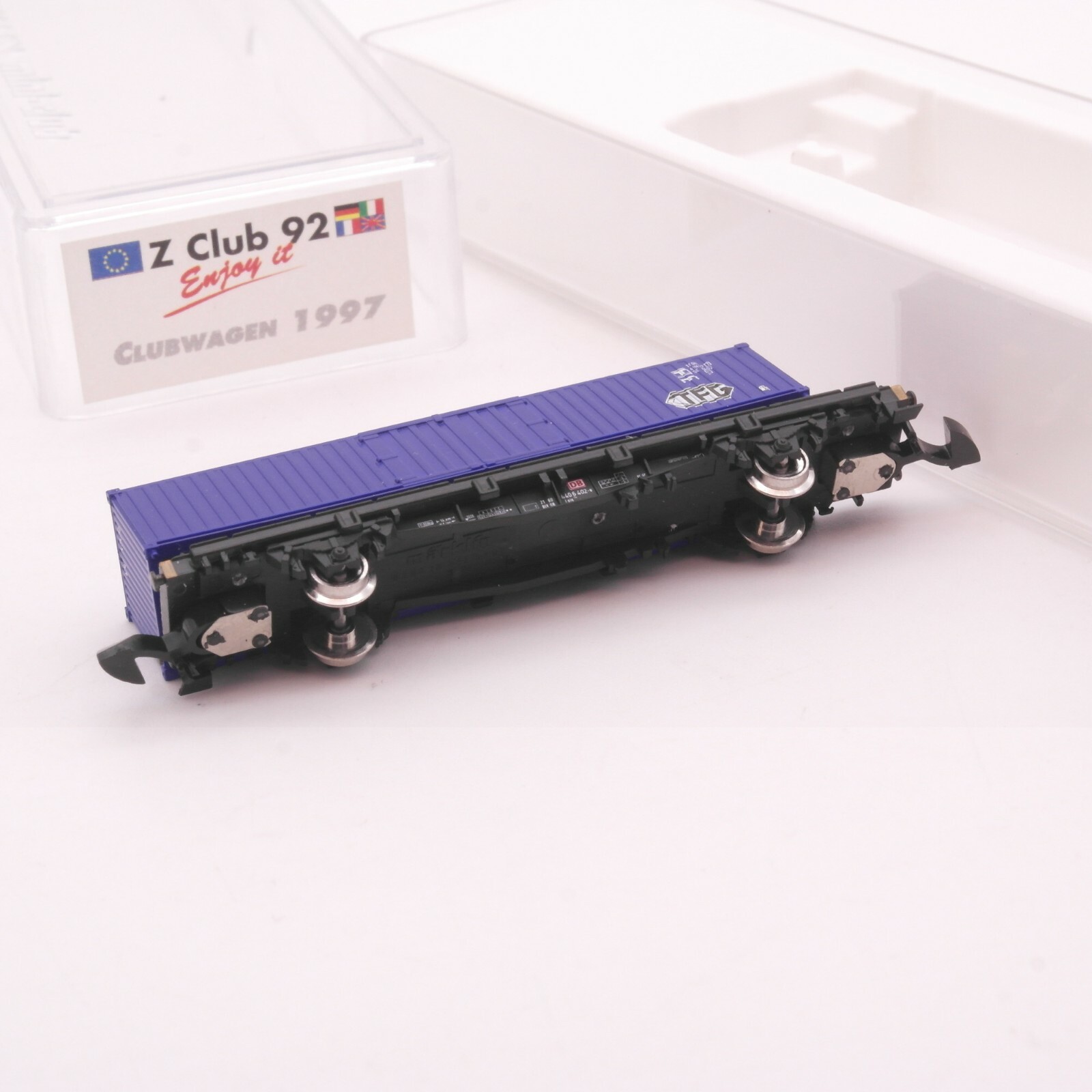 Märklin Z Containertragwagen Z-Club 92 Clubwagen 1997 in OVP RT6137 – Bild 3