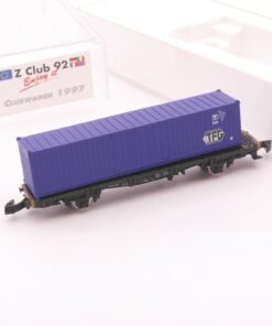 Märklin Z Containertragwagen Z-Club 92 Clubwagen 1997 in OVP RT6137
