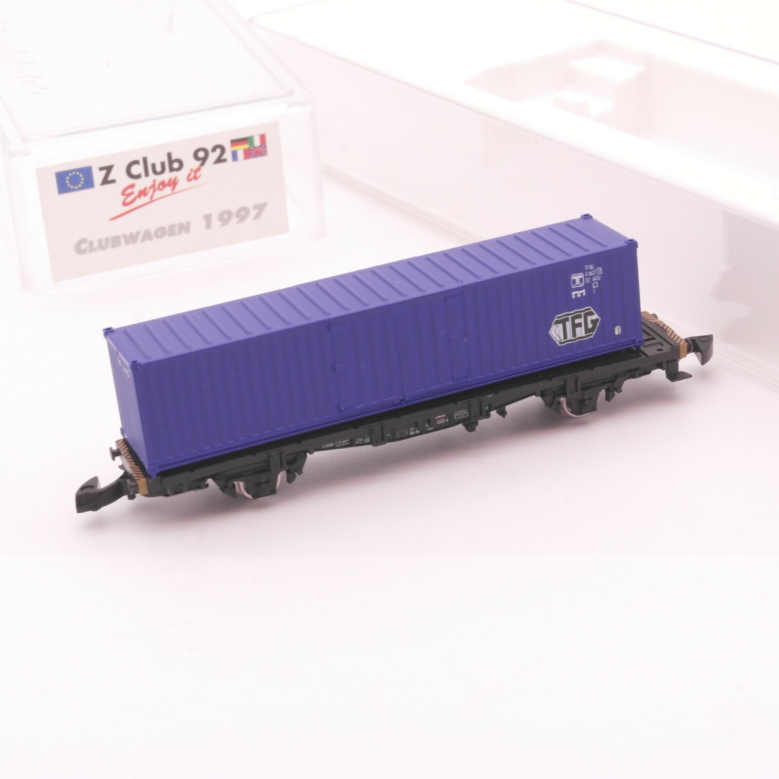 Märklin Z Containertragwagen Z-Club 92 Clubwagen 1997 in OVP RT6137