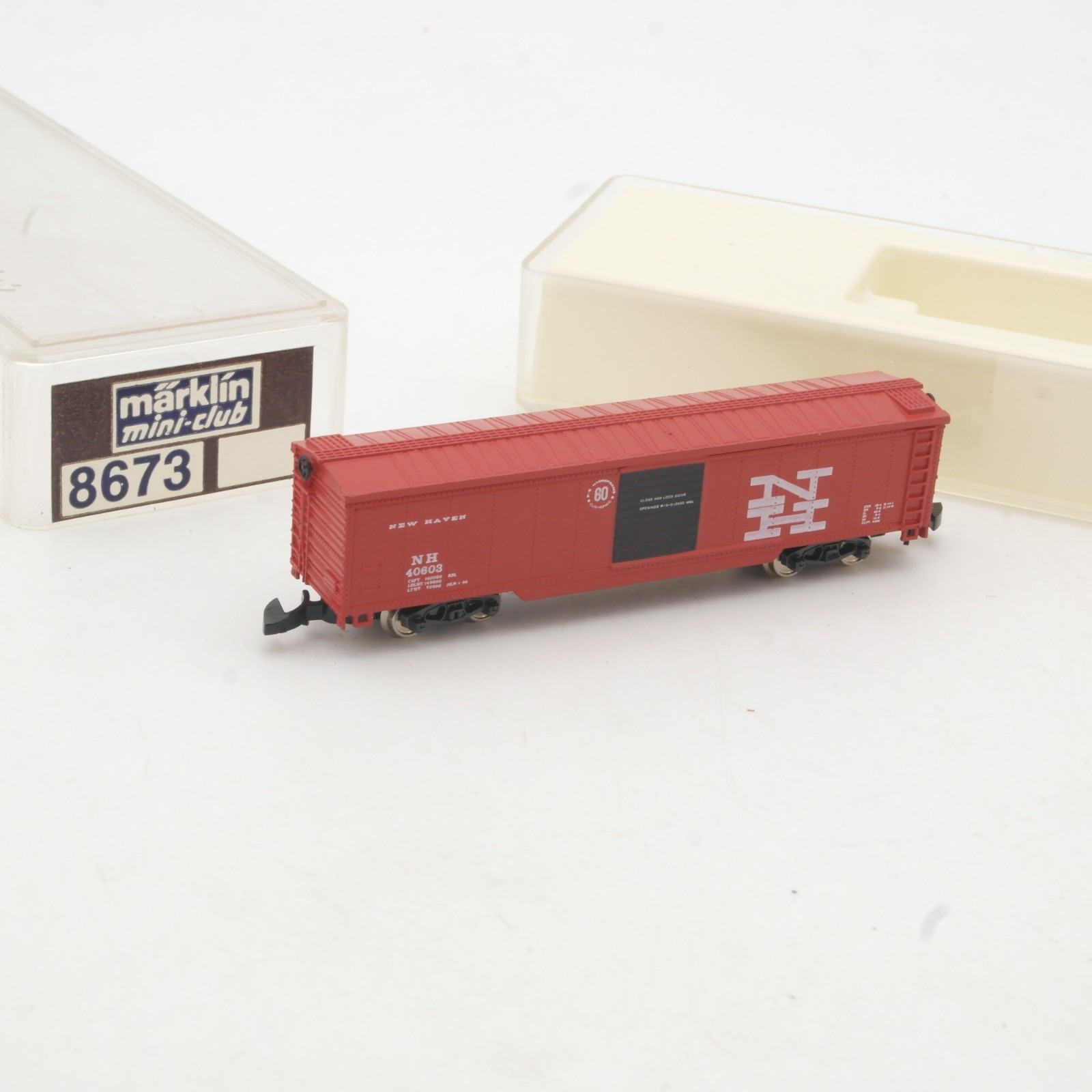 Märklin mini-club Z 8673 New Haven Line Long Güterwagen in OVP RR5452