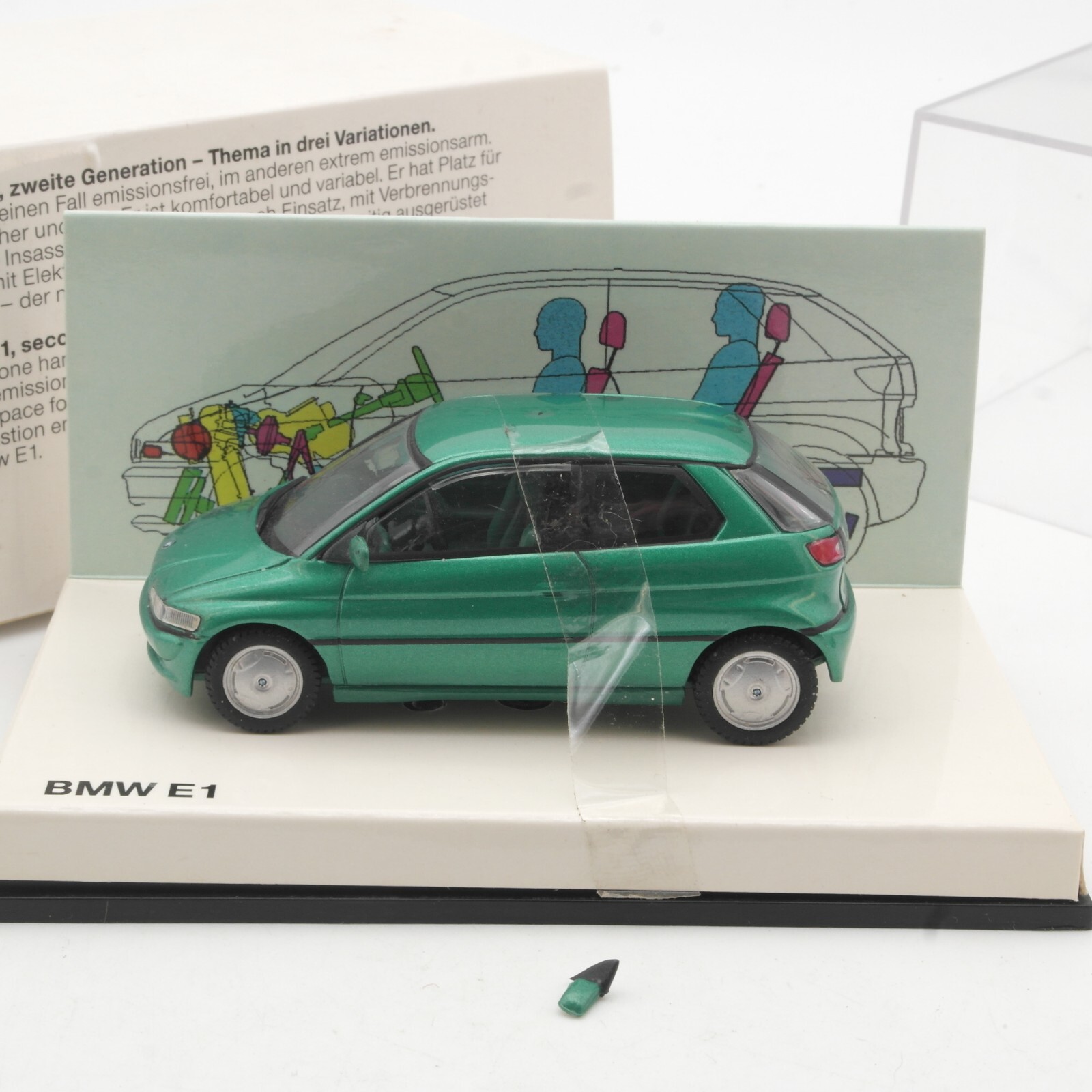 Minichamps 1:43 Werbemodell BMW E1, siehe Foto in OVP QR7375 – Bild 3