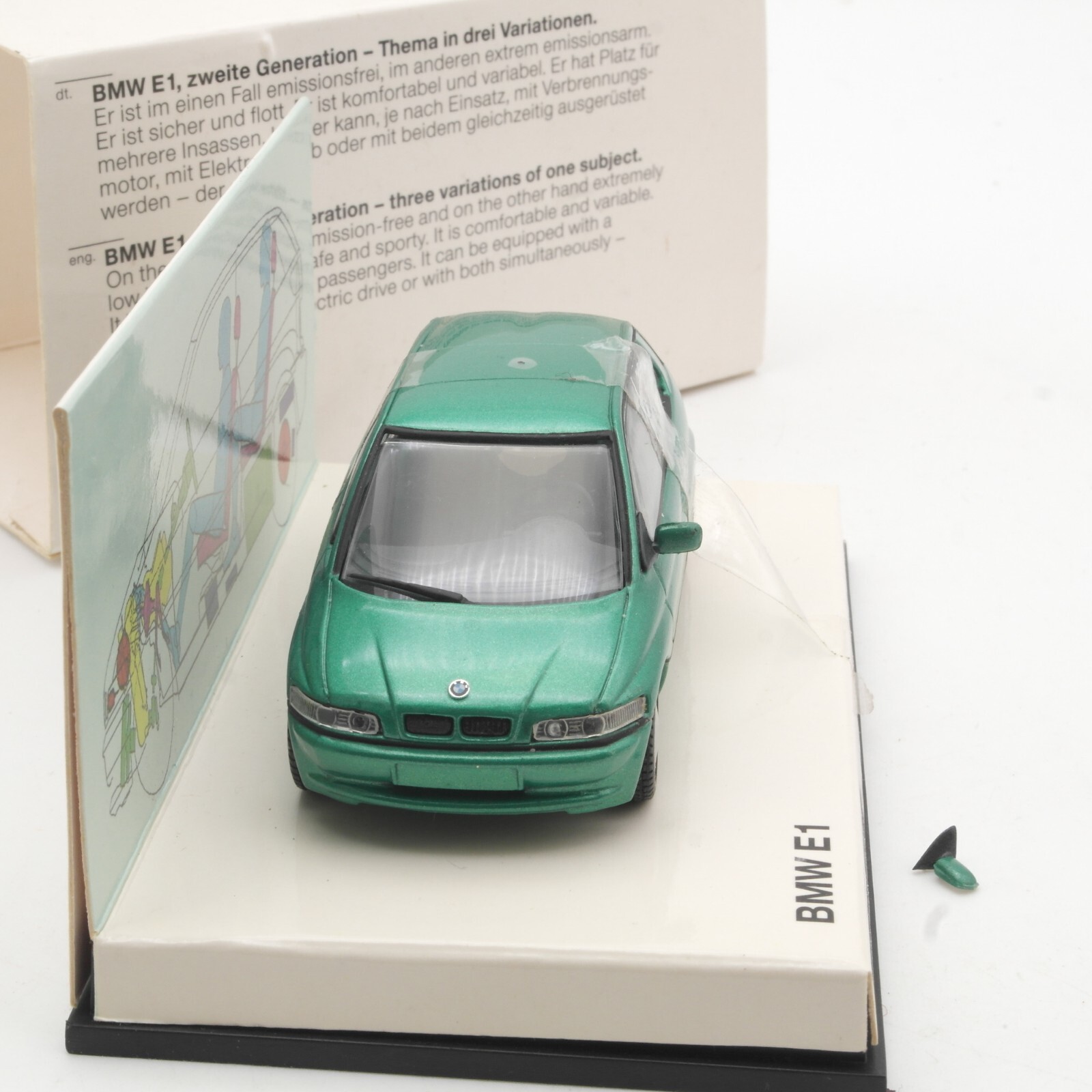 Minichamps 1:43 Werbemodell BMW E1, siehe Foto in OVP QR7375 – Bild 4