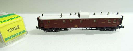 Minitrix N 13182 Orient-Express Gepäckwagen mit Licht in OVP AR6973