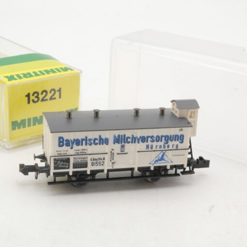 Minitrix N 13221 Kühlwagen Bayerische Milchversorgung in OVP RR2986 – Bild 3