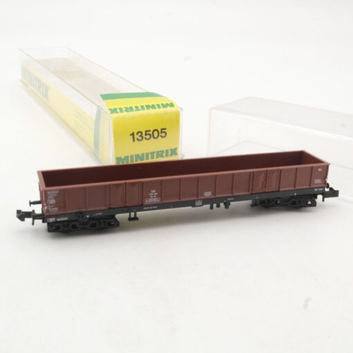 Minitrix N 13505 Hochbordwagen der DB in OVP QR7883 – Bild 3
