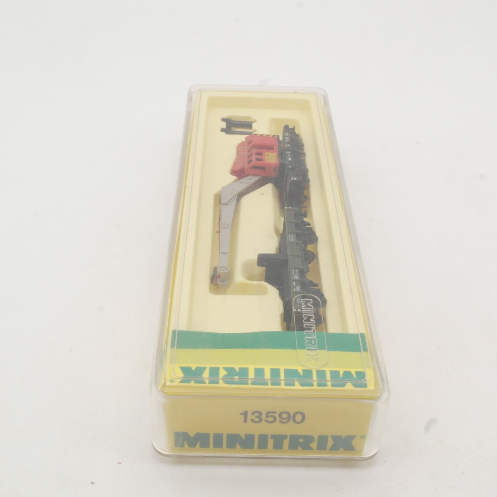 Minitrix N 13590 Kranwagen Krupp-Ardelt mit Schutzwagen in OVP RR5698 – Bild 3