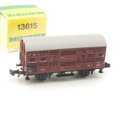 Minitrix N 13615 Viehverschlagwagen der DRG in OVP RR3564 – Bild 3
