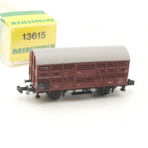Minitrix N 13615 Viehverschlagwagen der DRG in OVP RR3564
