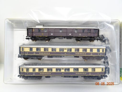 Minitrix N 15539 Schnellzugwagen-Set 6tlg. Rheingold DRG neuwertig in OVP JL565 – Bild 5