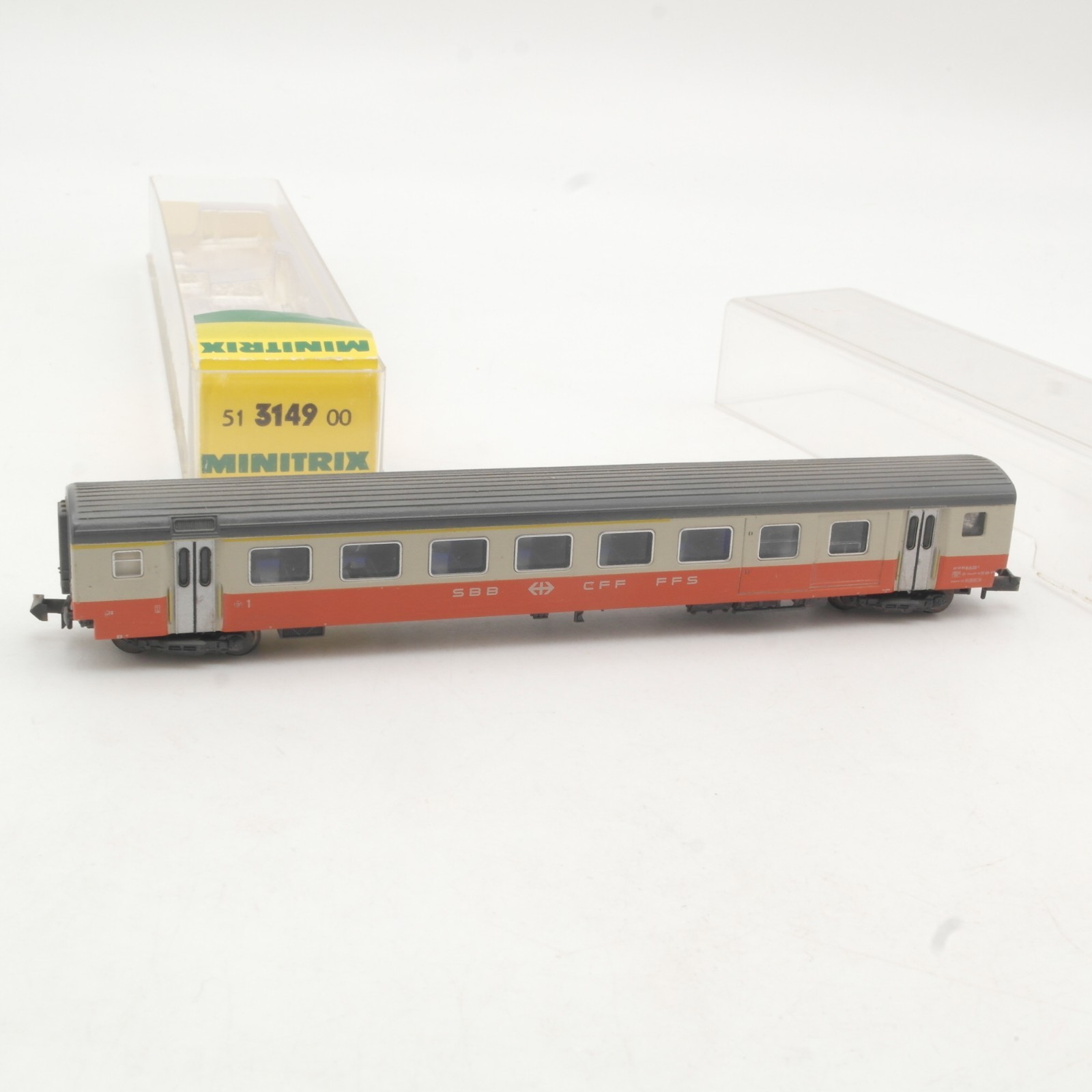 Minitrix N 51 3149 00 Personenwagen 1.Klasse der SBB in OVP RR5703 – Bild 3