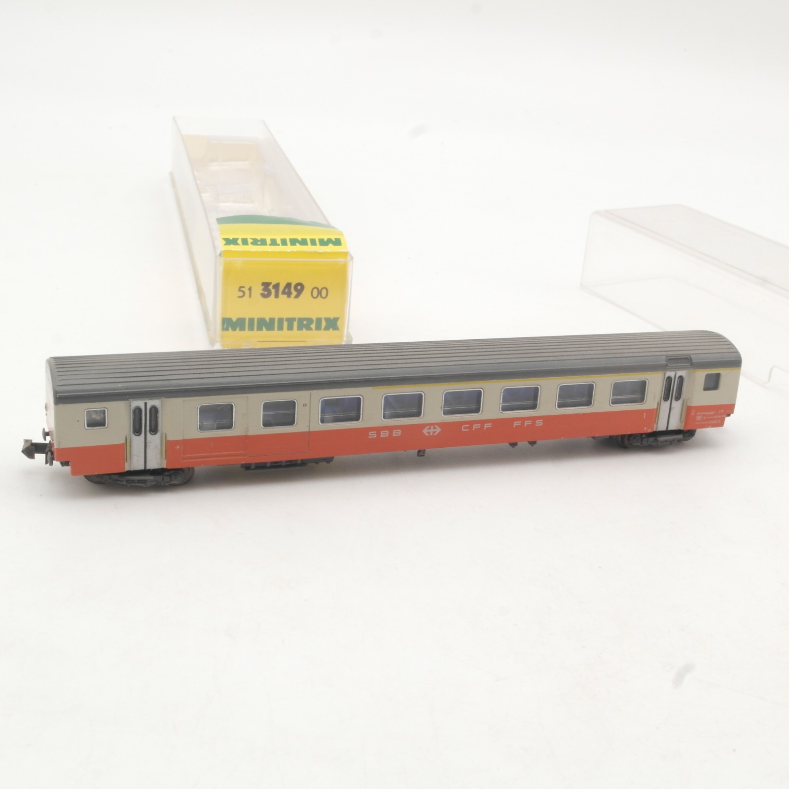 Minitrix N 51 3149 00 Personenwagen 1.Klasse der SBB in OVP RR5703