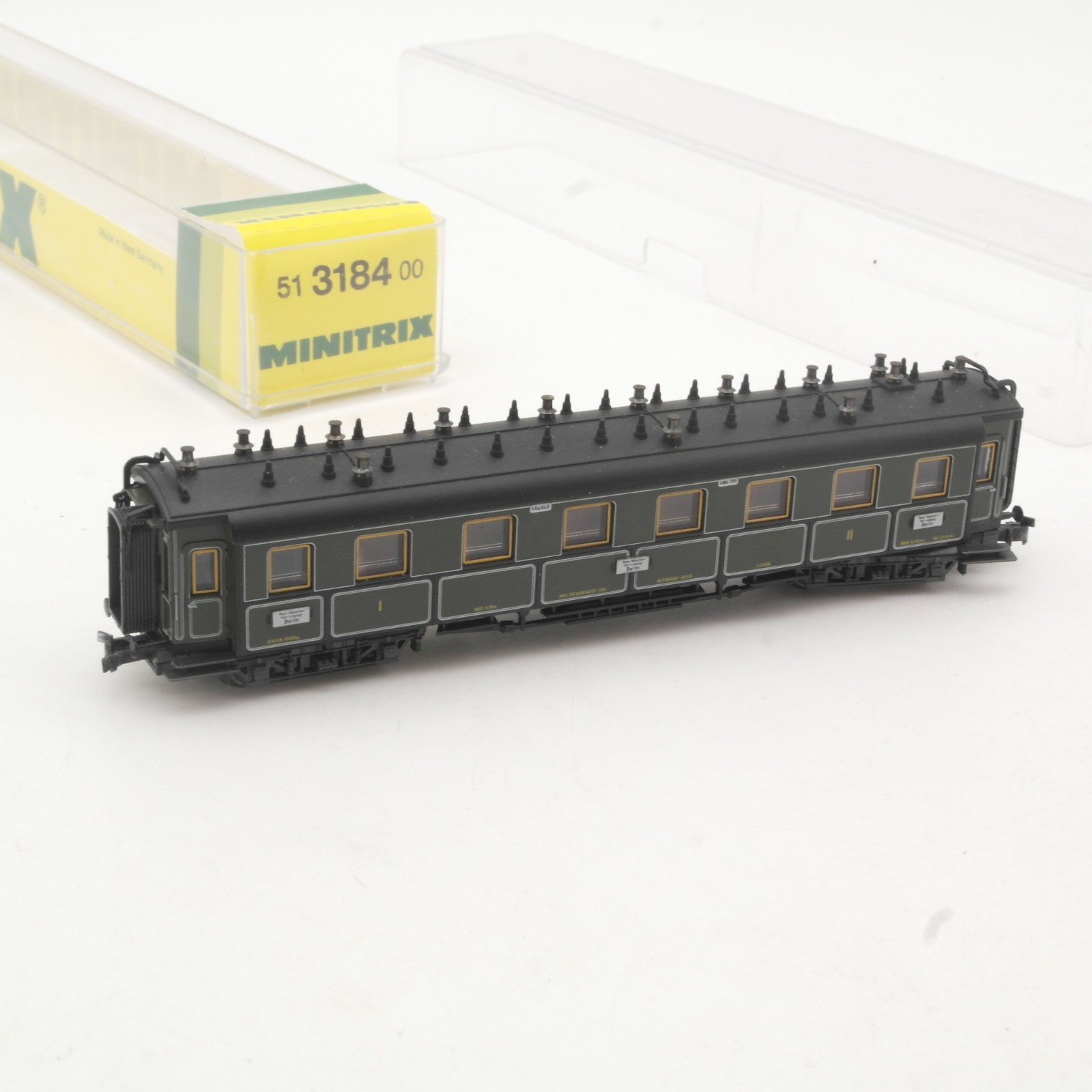 Minitrix N 51 3184 00 Schnellzugwagen der K.Bay.Sts.B. in OVP RR5318