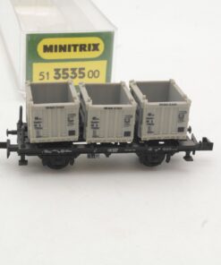 Minitrix N 51 3535 00 Behältertragwagen von Haus zu Haus der DB in OVP RR5720