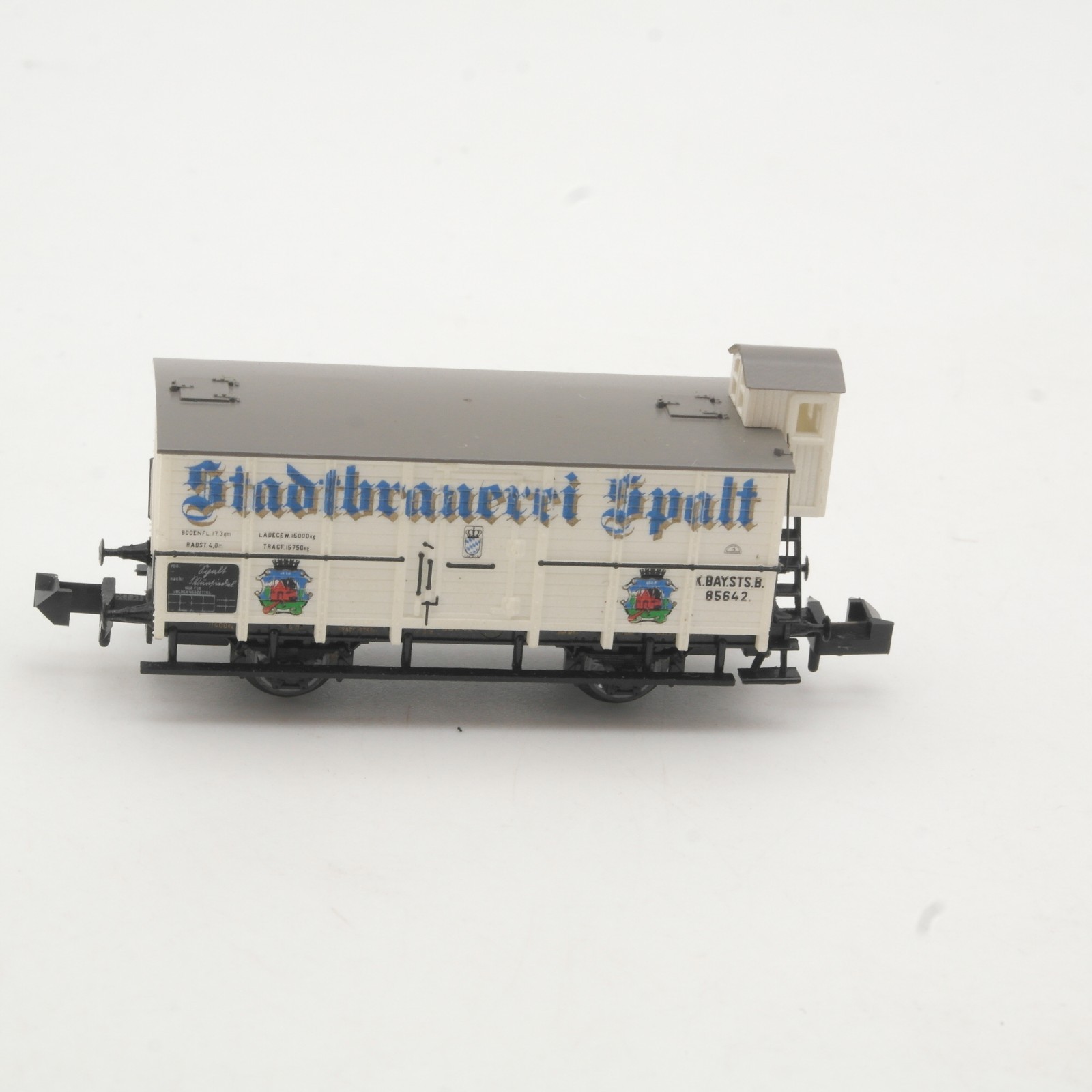 Minitrix N Bierwagen Stadtbrauerei Spalt der K.Bay.Sts.B. RR5080 o. – Bild 3