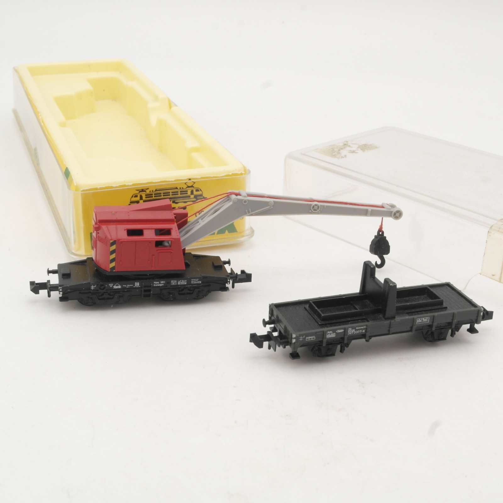 Minitrix N Kranwagen Krupp Ardelt mit Schutzwagen der DB in EVP RR4376 – Bild 3