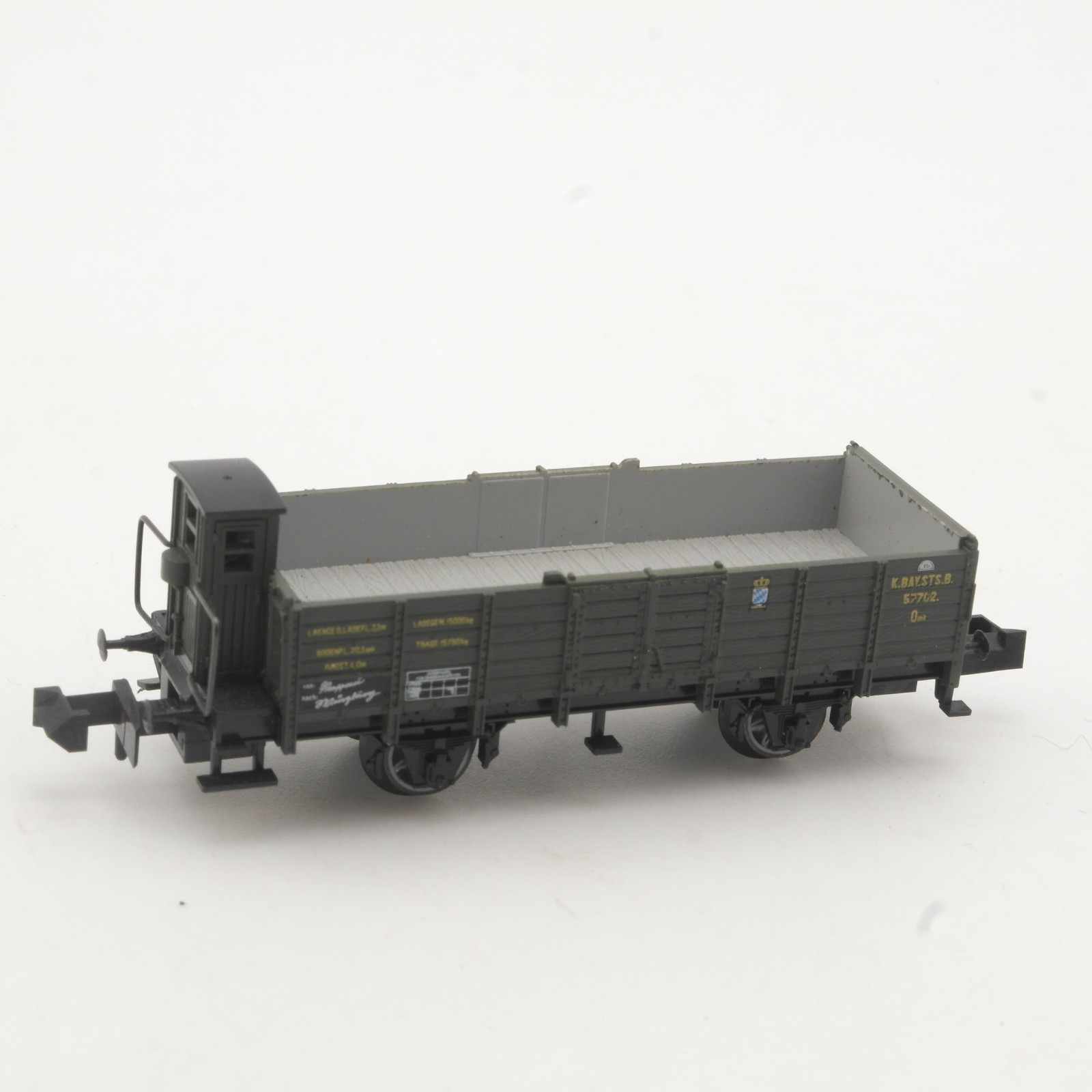 Minitrix N offener Güterwagen der K.Bay.Sts.B. RR5043 o.