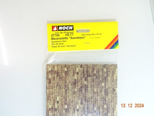 Noch H0 57750 Mauerplatte Sandstein extra lang 64x15 cm in OVP CK4880