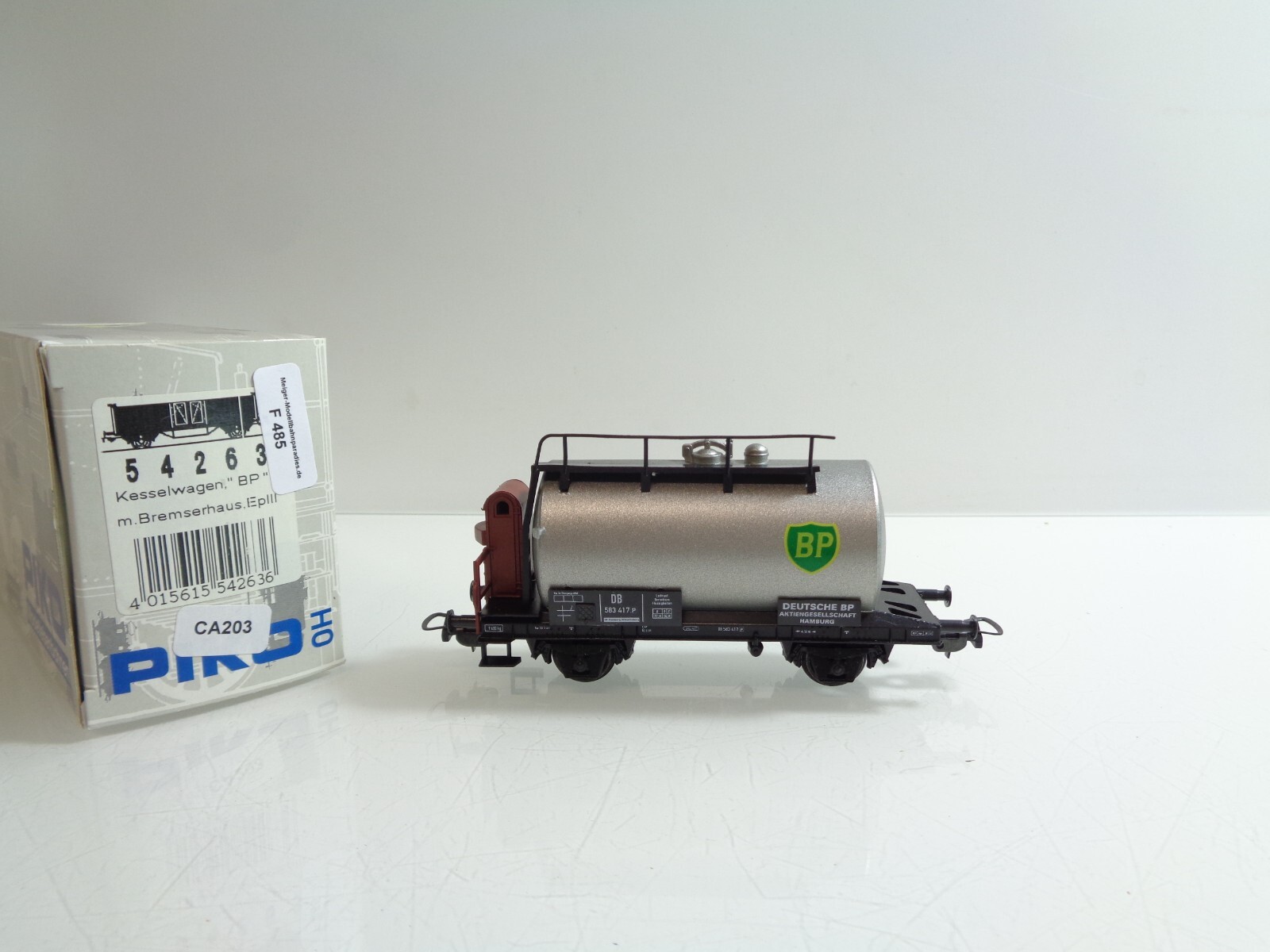 Piko H0 54263 Kesselwagen BP mit Bremserhaus in OVP F485