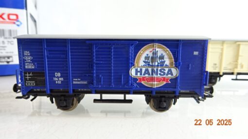 Piko H0 58357 A/B/C Bierwagen Set 3 tlg. der DB in OVP PR7974 – Bild 7