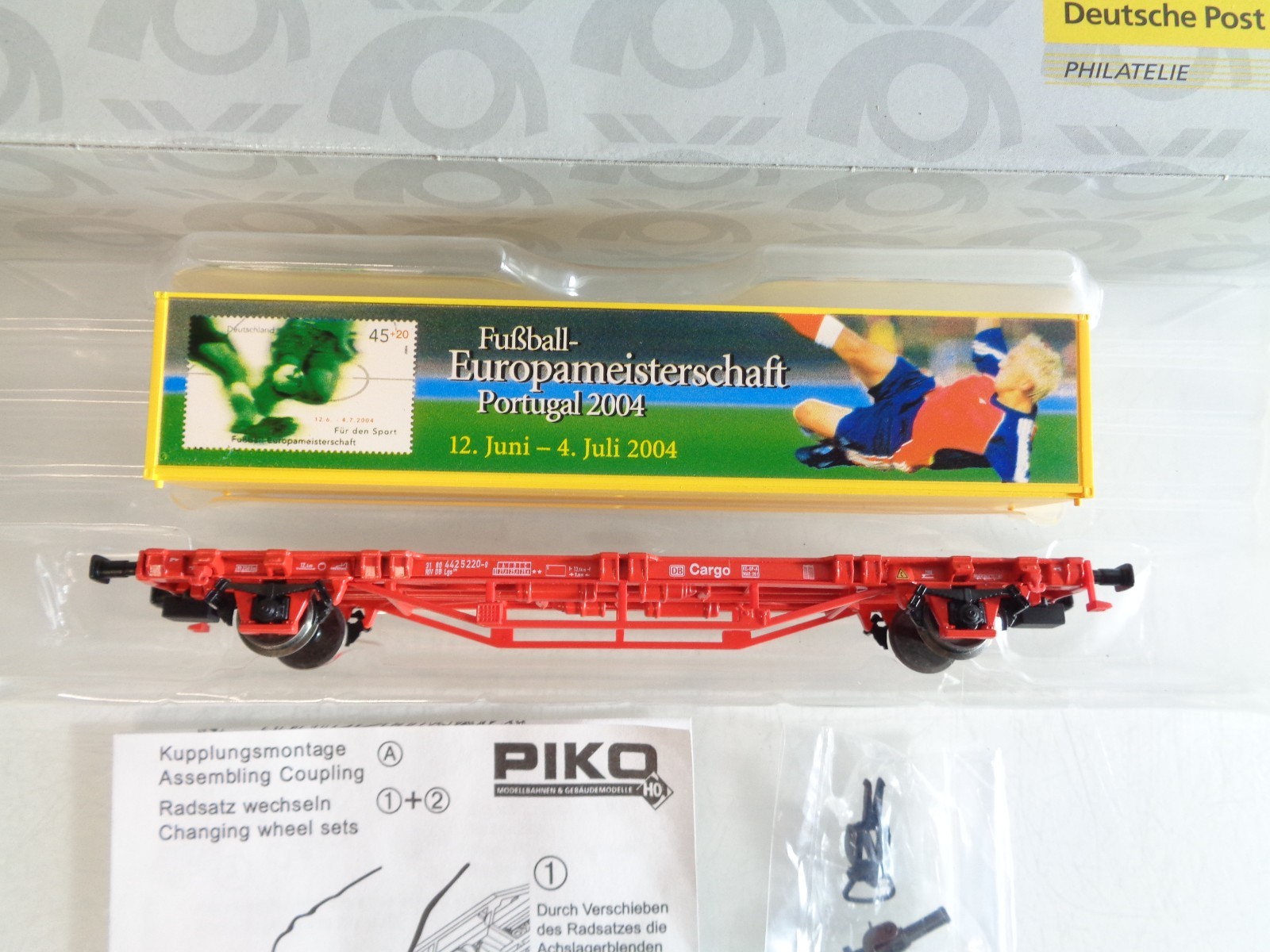 Piko H0 72027 Containertragwagen mit Container der DB in OVP BH795 – Bild 3