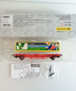 Piko H0 72027 Containertragwagen mit Container der DB in OVP BH795