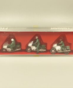 Preiser H0 10104 BGS-Kradfahrer Motorradfahrer Grenzschutz in OVP EX6001