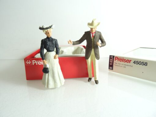Preiser Spur G 45058 Herr mit Westernhut 2 Figuren in OVP RR1973 – Bild 3