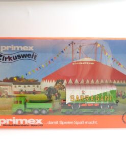 Primex H0 AC 4584 AC Zirkuswelt-Set Gedeckter Güterwagen in OVP F990