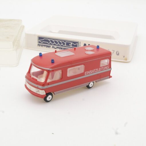 Rietze 1:87 50070 Hymer Wohnmobil Feuerwehr Einsatzleitung in OVP QR4613