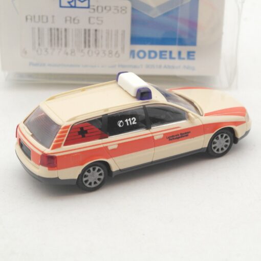 Rietze 1:87 50938 Audi A6 C5 Rettungsdienst Landkreis Bautzen in OVP RA2408 – Bild 3