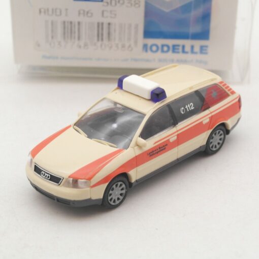 Rietze 1:87 50938 Audi A6 C5 Rettungsdienst Landkreis Bautzen in OVP RA2408
