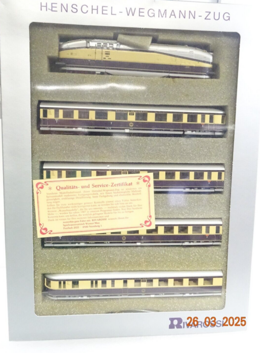 Rivarossi H0 0389 AC Zugset 5tlg. Henschel-Wegmann-Zug für Märklin in OVP LE9728 – Bild 3