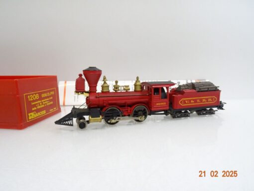 Rivarossi H0 1208 US Dampflok 4-4-0 J.W. Bowker V.&T.R.R. in OVP LE8813