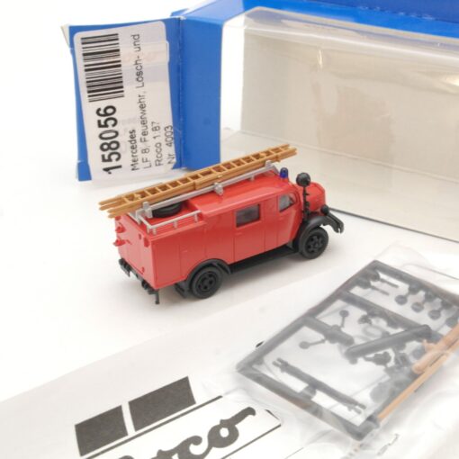 Roco 1:87 4003 Mercedes Löschgruppenfahrzeug LF 8 in OVP QR2396 – Bild 3