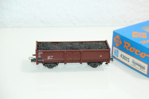 Roco H0 4302S offener Güterwagen mit Ladung der DB in OVP GS3042