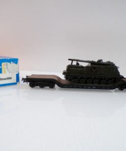 Roco H0 4351 Tiefladewagen mit Panzer der DB in OVP BH1717