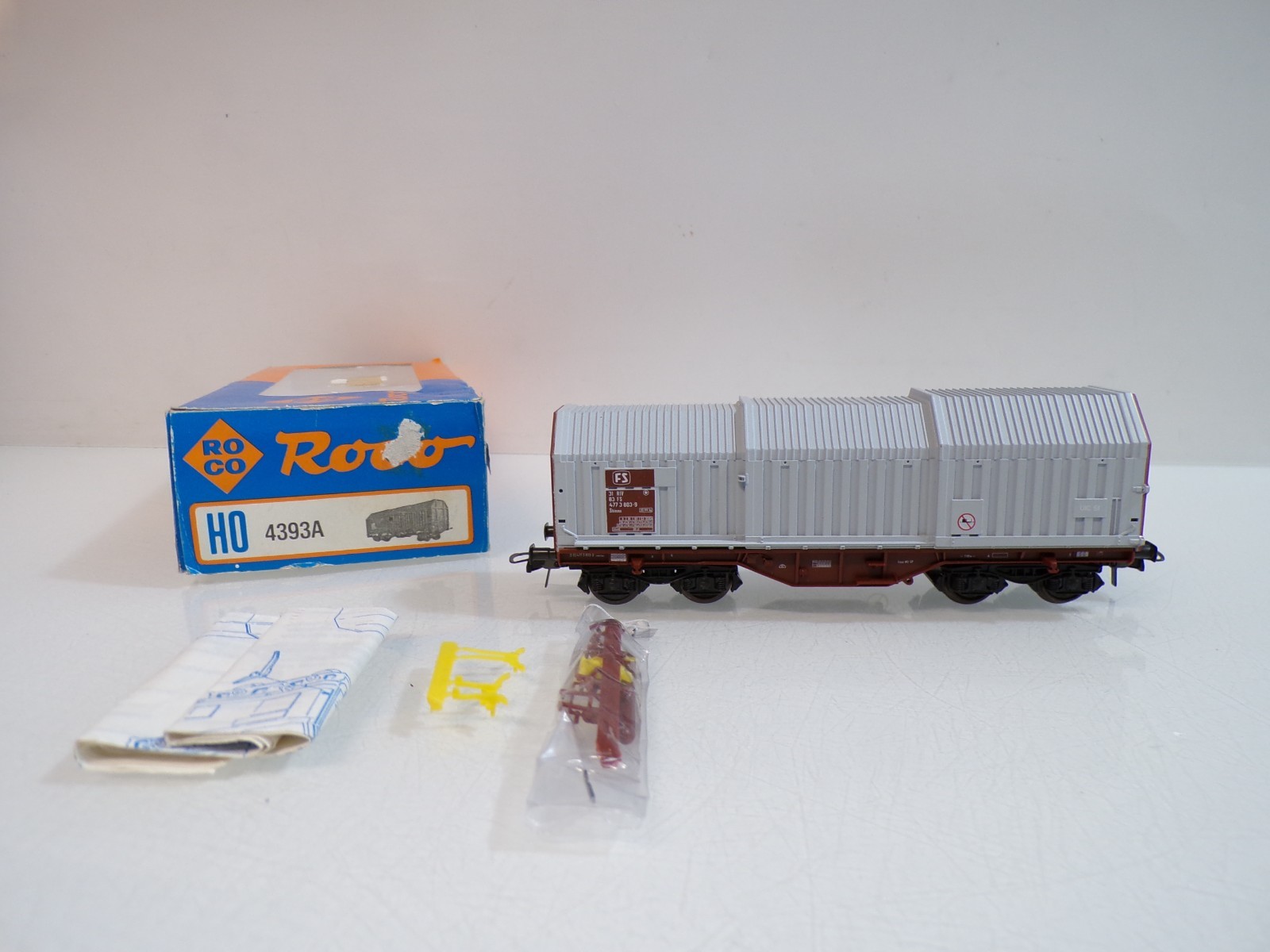 Roco H0 4393A Teleskopschiebedachwagen der FS in OVP BH1721