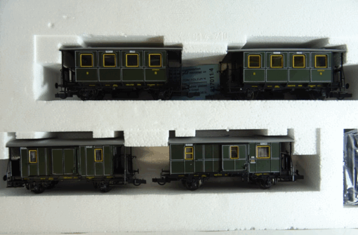 Roco H0 44014 Personenzug-Set 4 tlg. der K.Bay.Sts.B. in OVP BH148 – Bild 3