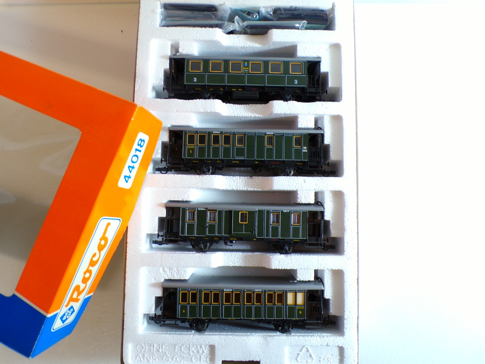 Roco H0 44018 Personenzug-Set 4 tlg. der K.Bay.Sts.B in OVP BH1359 – Bild 3