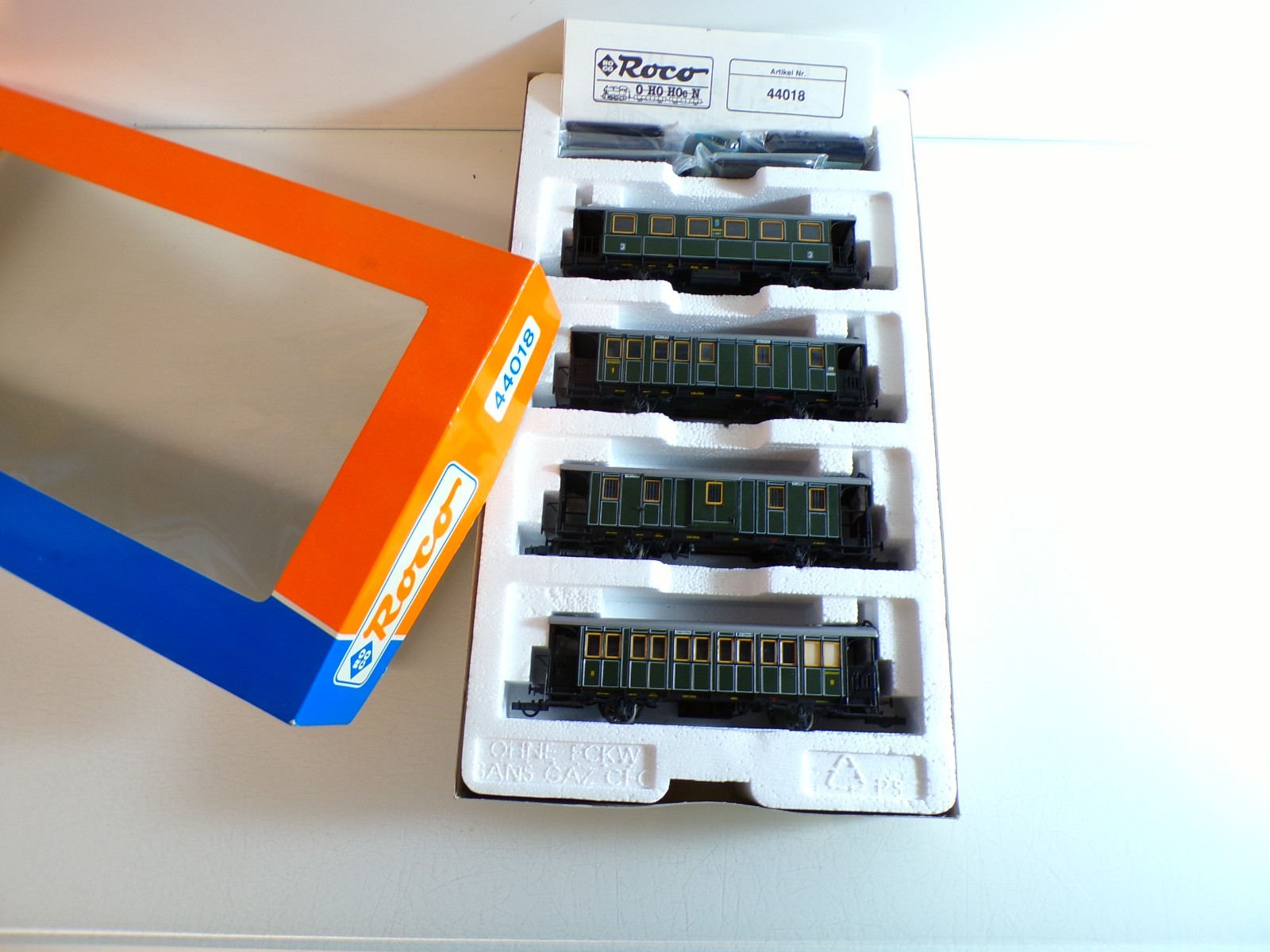 Roco H0 44018 Personenzug-Set 4 tlg. der K.Bay.Sts.B in OVP BH1359