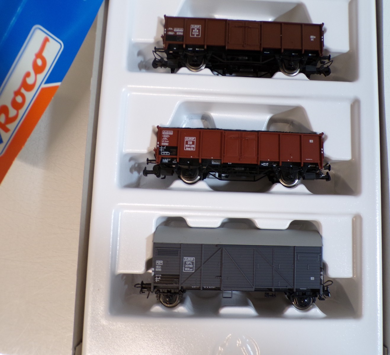 Roco H0 44149 AC Güterwagen-Set 3 tlg. der DB/DSB/CFL in OVP für Märklin BH1759 – Bild 3