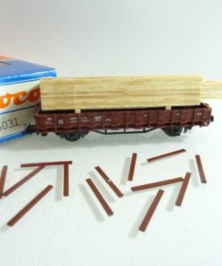 Roco H0 46031 Rungenwagen mit Ladung der DB in OVP RR759