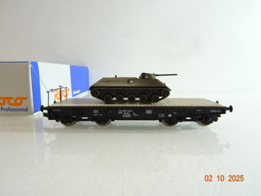 Roco H0 46380 Schwerlastwagen mit Panzer der DB in OVP BH346 – Bild 3